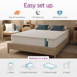 Summerby Sleep No. 5 Pocket Spring And Memory Foam 'climate Control' Mattress, Double 135 X 190Cm - thumbnail 8