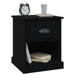 Berkfield Bedside Cabinet Black 39X39X47.5 Cm Engineered Wood - thumbnail 4