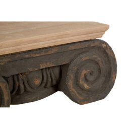 Orsina Durable Wood Coffee Table, Rustic Wood Coffee Table, Plyresin And Wood Coffee Table, Strong Coffee Table - thumbnail 4