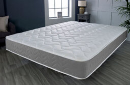 Starlight Beds Grey Memory Foam Hybrid Sprung Mattress 4Ft6 Double (135Cm X 190Cm)