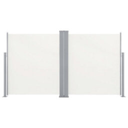 Berkfield Patio Retractable Double Side Awning 170X600 Cm Cream - thumbnail 2