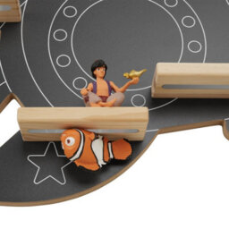 Tectake Wall Shelf Mylittlestory Rocket Holds Up To 40 Tonies  - Anthracite - thumbnail 5