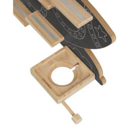 Tectake Wall Shelf Mylittlestory Rocket Holds Up To 40 Tonies  - Anthracite - thumbnail 3