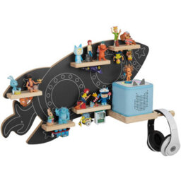 Tectake Wall Shelf Mylittlestory Rocket Holds Up To 40 Tonies  - Anthracite - thumbnail 2