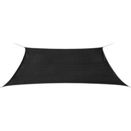 Berkfield Sunshade Sail Hdpe Rectangular 2X4 M Anthracite - thumbnail 1