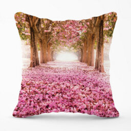 Warren Reed Designer Pink Flower Tree Tunnel Outdoor Cushion 45Cm X 45Cm - thumbnail 1