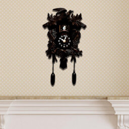 Walplus Black Forest Vintage Cuckoo Clock - Swinging Pendulum, And Classic Design Wall Clock For Bedroom, Livingroom And Kitchen - thumbnail 4