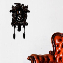 Walplus Black Forest Vintage Cuckoo Clock - Swinging Pendulum, And Classic Design Wall Clock For Bedroom, Livingroom And Kitchen - thumbnail 3