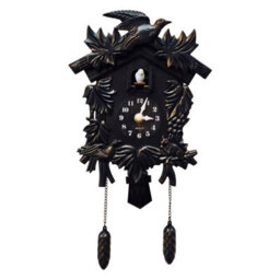 Walplus Black Forest Vintage Cuckoo Clock - Swinging Pendulum, And Classic Design Wall Clock For Bedroom, Livingroom And Kitchen