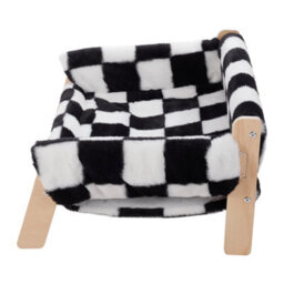 Thehotsale Wooden Frame Pet Sofa With Removable Cover 56Cm W X 45Cm D X 27Cm H - thumbnail 3