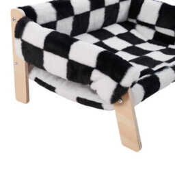 Thehotsale Wooden Frame Pet Sofa With Removable Cover 56Cm W X 45Cm D X 27Cm H - thumbnail 4