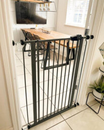 Bettacare Child And Pet Gate, 107.4Cm - -115Cm, Slate Grey, Extra Tall Gate 104Cm In Height, Pressure Fit Stair Gate - thumbnail 6