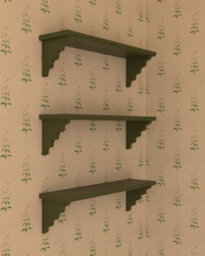 Pack Of 2 Wavy Wooden Shelf Brackets - Mdf (Moisture Resistant) - Unpainted - 186mm X 186mm X 25mm (By Trims & Co.) - thumbnail 2