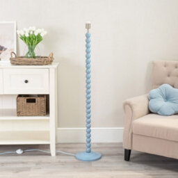 Valuelights Bobbles Powder Blue Bobbin Floor Lamp Base
