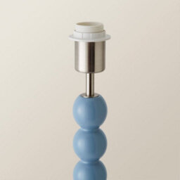 Valuelights Bobbles Powder Blue Bobbin Floor Lamp Base - thumbnail 3
