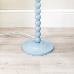 Valuelights Bobbles Powder Blue Bobbin Floor Lamp Base - thumbnail 4