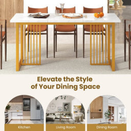 Kitchen Large Dinette Table Mid Century Dining Room Table - thumbnail 4