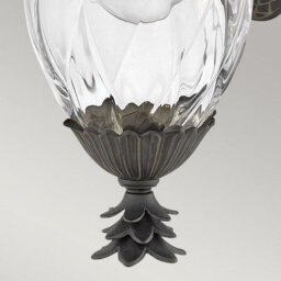 Luminosa Lighting Elstead Plantation 1 Light Small Outdoor Wall Lantern Museum Black Ip44 - thumbnail 4