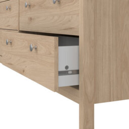 Furniture To Go Madrid Double Dresser 4+4 Drawers In Jackson Hickory Oak - thumbnail 9