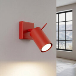 Sollux Lighting Ring Steel Red 1 Lights Modern Wall Lamps - thumbnail 3