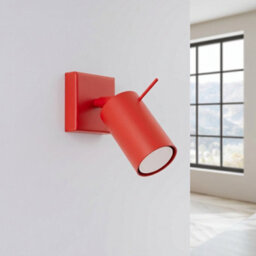 Sollux Lighting Ring Steel Red 1 Lights Modern Wall Lamps - thumbnail 2