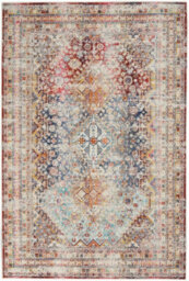 Multicolour Abstract Bordered Geometric Traditional Persian Luxurious Rug For Living Room Bedroom And Dining Room-183Cm (Circle) - thumbnail 9