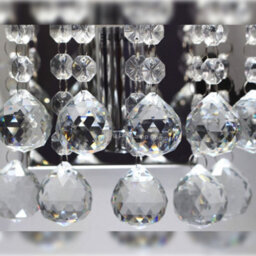Long Life Lamps Company Modern Polished Chrome Crystal Droplet Chandelier Candle Wall Light Decor Lamp M0019 - thumbnail 4
