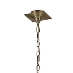 Luminosa Lighting Luminosa Akira Pendant 2 Tier 12 Light E14, Antique Brass With Black Shades - thumbnail 3