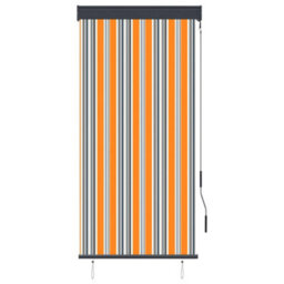 Berkfield Outdoor Roller Blind 80X250 Cm Yellow And Blue - thumbnail 2