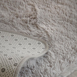 OHS Fluffy Rug Anti-Slip Plain Shaggy Floor Mat - thumbnail 4