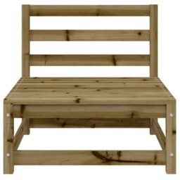Berkfield Garden Sofa 3-Seater Impregnated Wood Pine - thumbnail 6