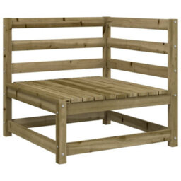 Berkfield Garden Sofa 3-Seater Impregnated Wood Pine - thumbnail 7