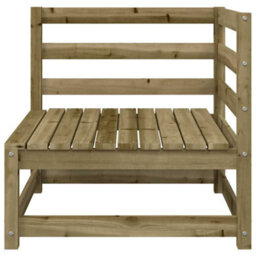 Berkfield Garden Sofa 3-Seater Impregnated Wood Pine - thumbnail 8