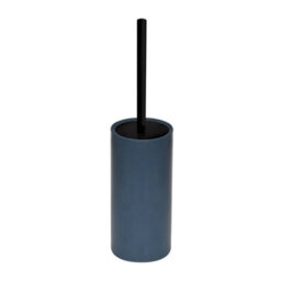 GoodHome Lassane Matt Midnight Blue Ceramic Toilet Brush & Holder