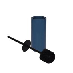 GoodHome Lassane Matt Midnight Blue Ceramic Toilet Brush & Holder - thumbnail 2