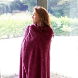 Snug Rug Blanket Luxury Sherpa Fleece Sofa Tv Throw Gift Blankets 127X178Cm - Plum - thumbnail 3