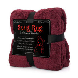 Snug Rug Blanket Luxury Sherpa Fleece Sofa Tv Throw Gift Blankets 127X178Cm - Plum
