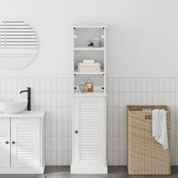 Walplus Bathroom Furniture Set Vigo Brown And White 37 X 34 X 150 Cm