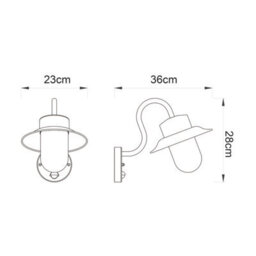 Anson Lighting Alberry Black Outdoor Pir 1 Light Wall Light - thumbnail 5