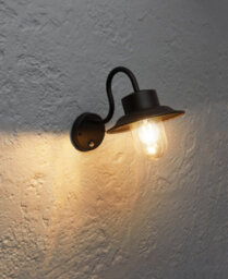 Anson Lighting Alberry Black Outdoor Pir 1 Light Wall Light - thumbnail 2