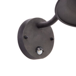 Anson Lighting Alberry Black Outdoor Pir 1 Light Wall Light - thumbnail 3