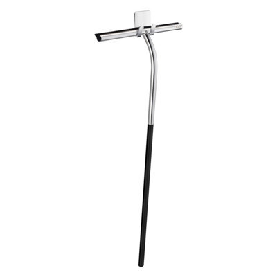 Smedbo Chromed/black Steel Shower Squeegee With Self Adhesive Hook - image 1