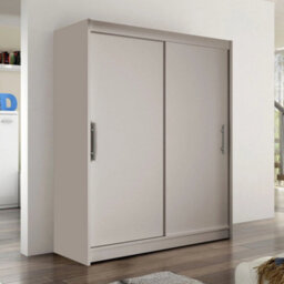 Galeria Modern Sliding Door Wardrobe 150Cm In Cashmere - thumbnail 2