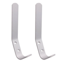 Afit Aluminium Hat Coat Hook Pressed - 125mm - Pack Of 2 - Satin Aluminium