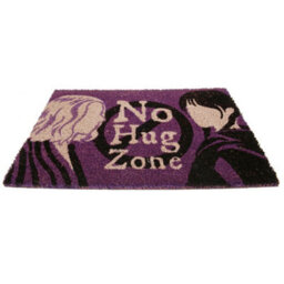 Wednesday No Hug Zone Door Mat Purple/black (One Size) - thumbnail 2