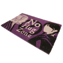 Wednesday No Hug Zone Door Mat Purple/black (One Size) - thumbnail 1