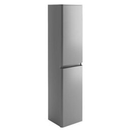 Plum&clay Marvel Gloss Light Grey Wall Hung Bathroom Tall Storage Unit - thumbnail 2