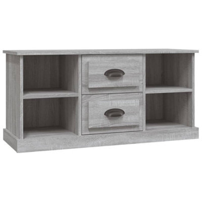 Berkfield Durable Tv Cabinet Grey Sonoma 99.5X35.5X48 Cm Engineered Wood - image 1