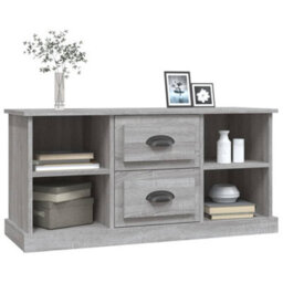 Berkfield Durable Tv Cabinet Grey Sonoma 99.5X35.5X48 Cm Engineered Wood - thumbnail 4