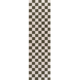 The Rugs Loft Olive And Ivory Checkerboard Living Room Area Rug And Runners Soft Pile - thumbnail 9